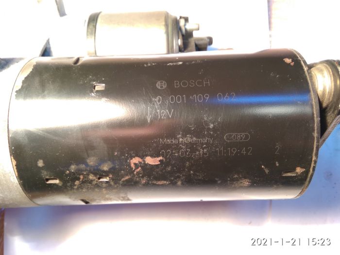 Стартер BOSCH 0001109062 Opel Zafira A 2.2 DTI, Vectra C 2.2, Vectra C 2.0 DTi
