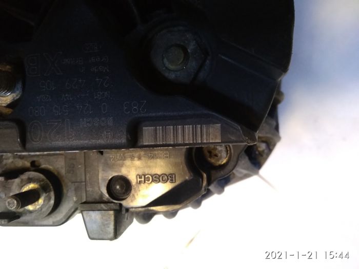 Генератор Bosch 0124515080 (120A) для Opel Zafira A 2.0/2.2 Dti, Astra, Omega, Sintra, Vectra