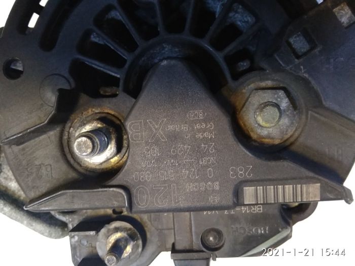 Генератор Bosch 0124515080 (120A) для Opel Zafira A 2.0/2.2 Dti, Astra, Omega, Sintra, Vectra