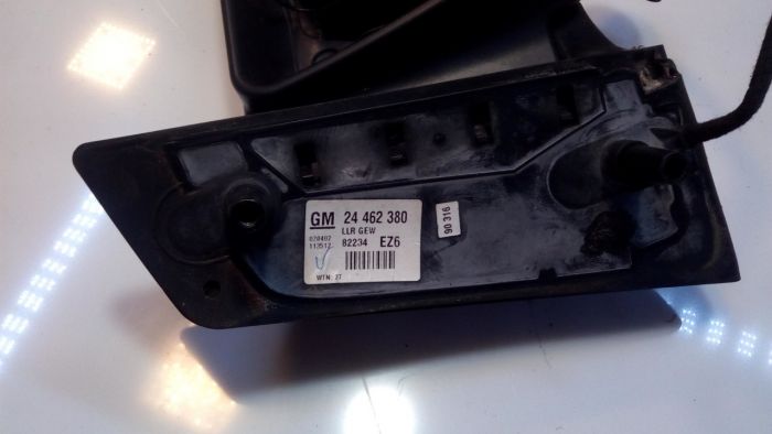 Дзеркало праве електричне 5 пінів Opel Zafira A 1999-2005 р.в. 24462380