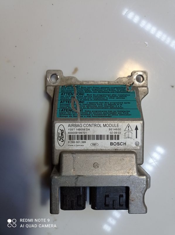 Cенсор блок управления airbag подушки безопасности Ford Ka, Форд Ка, YS5T14B056DA, 0285001399