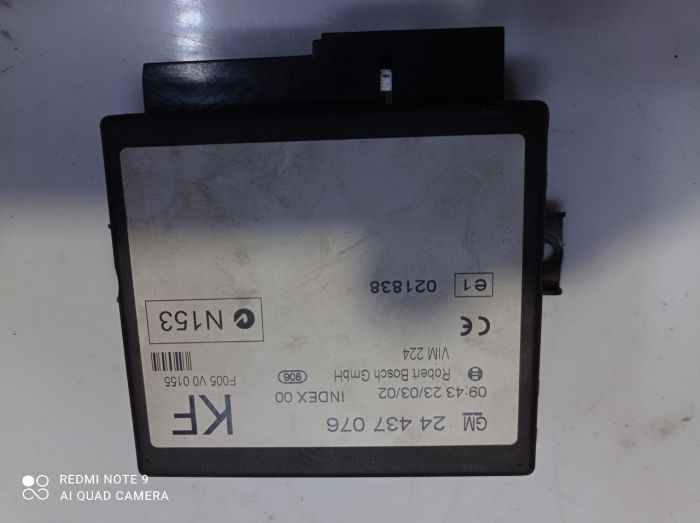 Блок комфорта Opel Zafira A, Opel Astra G, 24437076, Опель Зафира А.