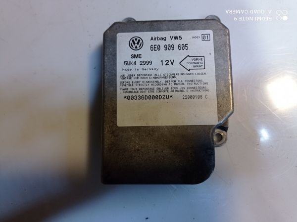 Сенсор модуль airbag VW Volkswagen Lupo 3l 1.2 tdi, Фольксваген Лупо, 6e0909605