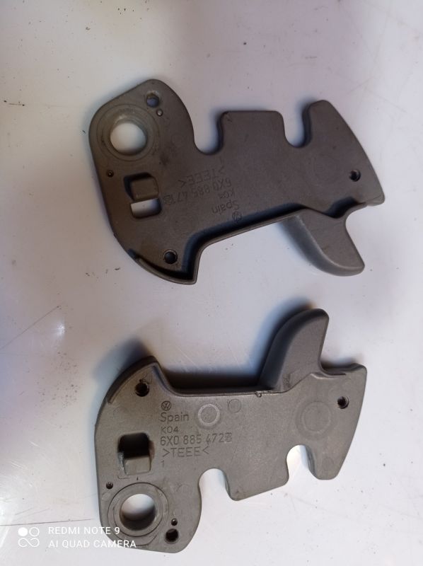 Фиксаторы сиденья сзади VW Volkswagen Lupo, Фольксваген Лупо, 6X0885471, 6X0885472