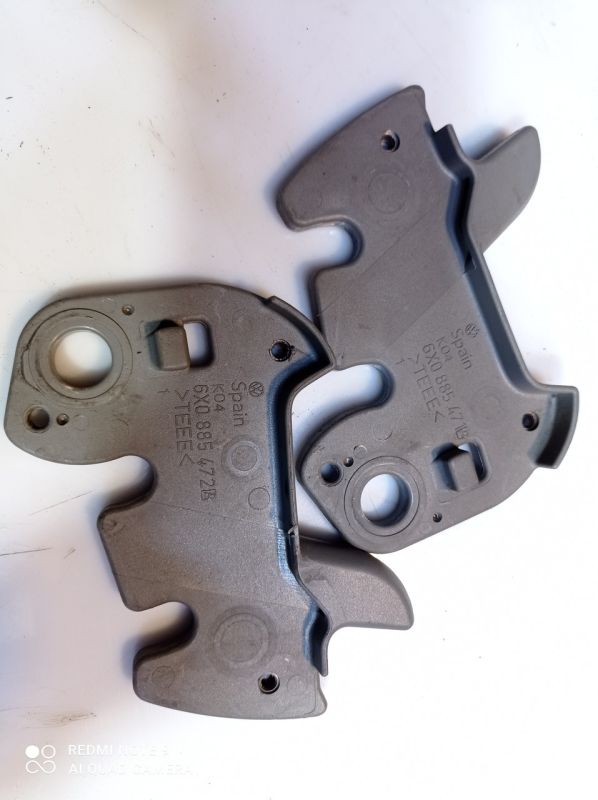 Фиксаторы сиденья сзади VW Volkswagen Lupo, Фольксваген Лупо, 6X0885471, 6X0885472