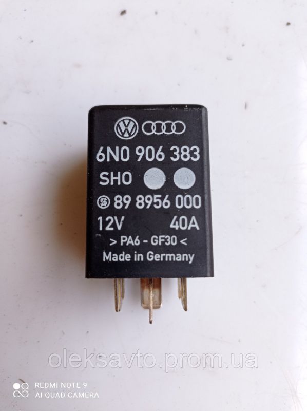 Реле 410 Volkswagen Bora, Фольксваген Бора, 1998 - 2005г.в, 1.6л. бензин, 6no906383