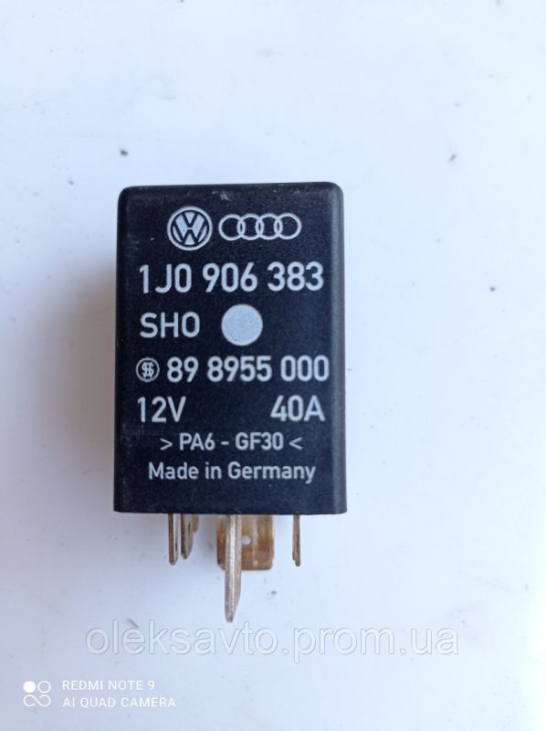 Реле 409 Volkswagen Bora, Фольксваген Бора, 1998 - 2005г.в, 1.6л. бензин, 6J0906383, 898955000