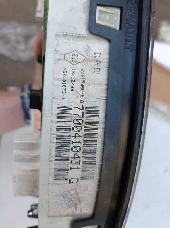 Панель приборов, щиток приборов Рено Клио 2, Renault Clio 2, 7700410431 G