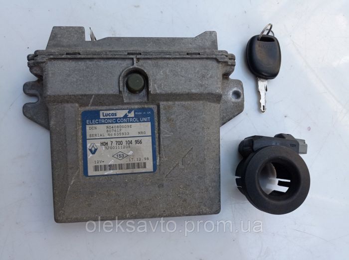 Блок управления двигателем Renault Clio 2, 1.9 дизель, Рено Клио 2, HOM7700104956