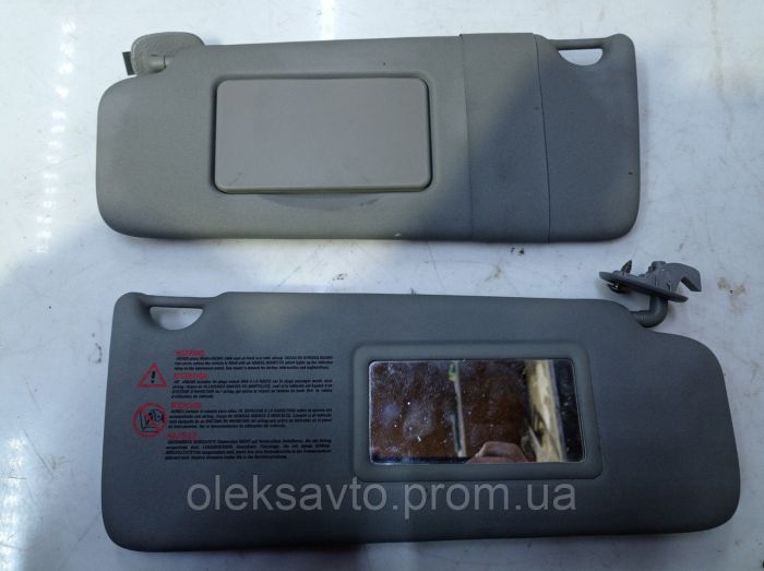 Козырек солнцезащитный левый, правый Renault Clio 2, Рено Клио 2, 7700849117, 7700849118
