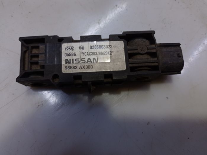 Датчик удара, датчик airbag передний Nissan Micra K12, Нисан Микра К12, 98582AX300