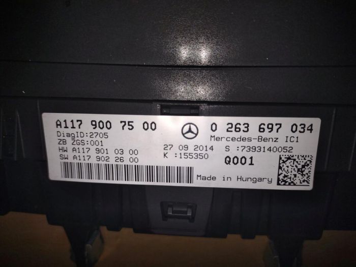 Щиток приборов Mercedes-Benz CLA 250, Мерседес, a1179007500