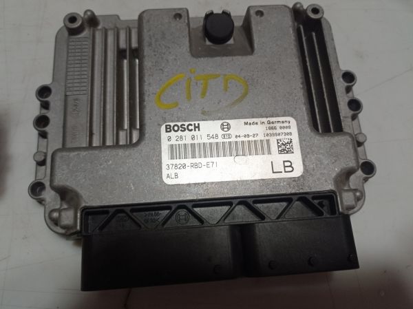 Блок управления двигателем ЭБУ Honda Accord 7 2.2 CTDi, 0281011548, 37820RBDE71