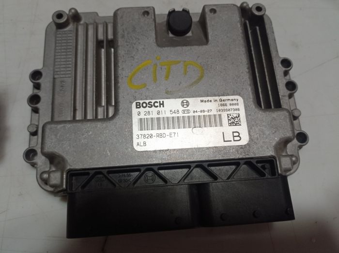 Блок управления двигателем ЭБУ Honda Accord 7 2.2 CTDi, 0281011548, 37820RBDE71