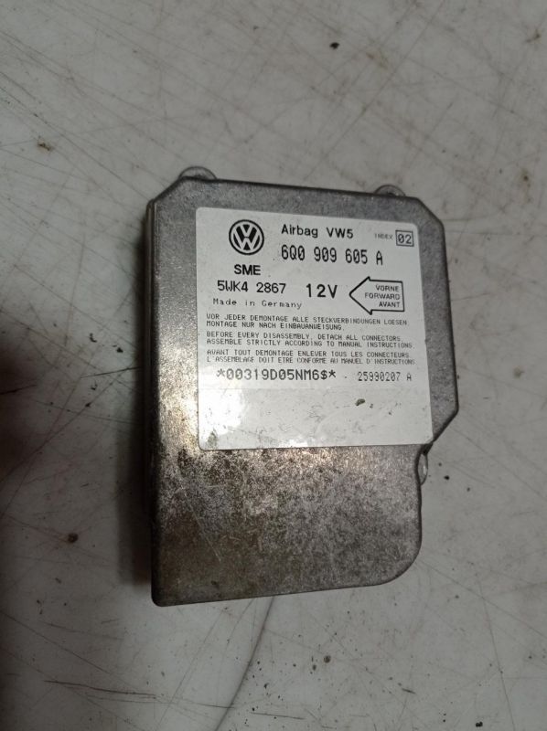 Блок управления Airbag VAG Skoda Fabia, 1999 - 2007 г.в., Шкода Фабия 1, 6Q0909605A, 5WK42867