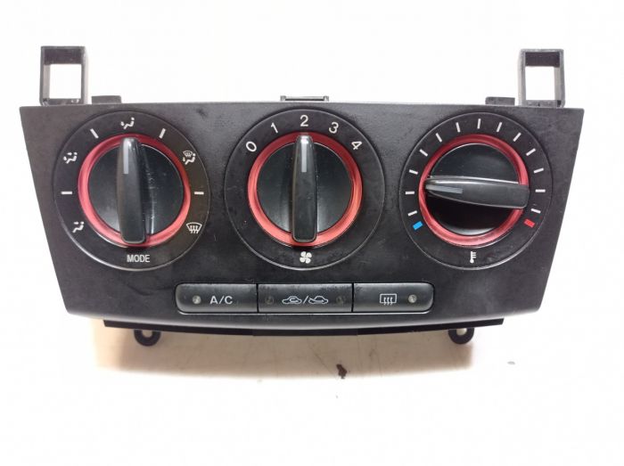 Панель управления климатом печкой Mazda 3 BK, 2004 - 2009 г.в., хетчбек, 2.3 бензин, BN8L