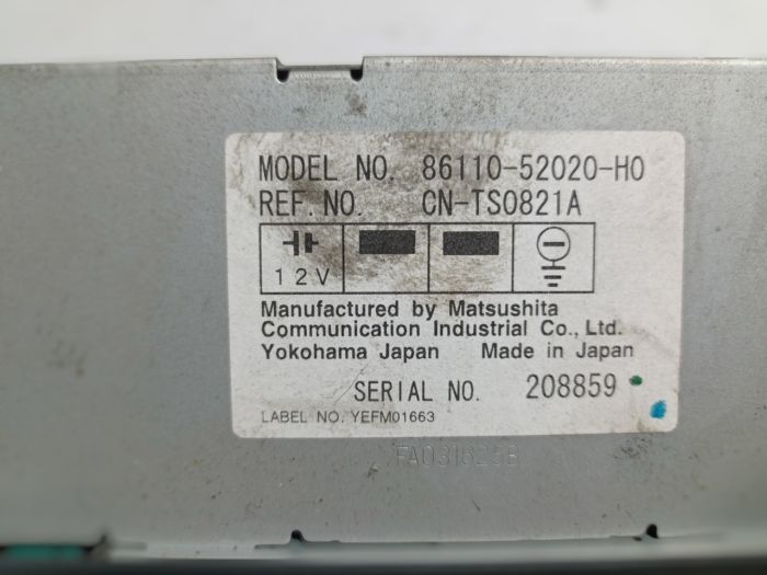 Панель управления печкой Toyota Yaris, 1.3 двигатель, 1999 - 2005 г.в., 758268-701D