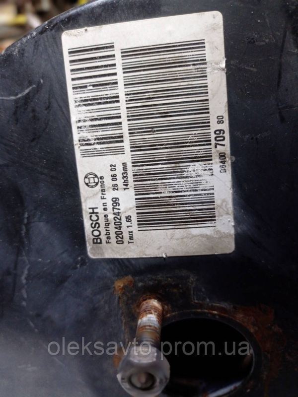 Вакуумный усилитель тормозов Citroen C5 2.0 16V 2001 - 2004 г.в., универсал, 0204024799