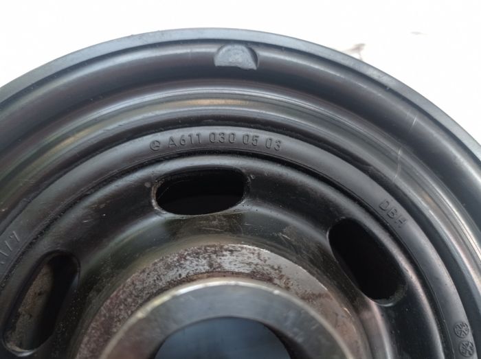 Шкив коленвала демпферный 6 ручейков Mercedes-Benz C-klass 220 CDI W204 универсал, A6110300503