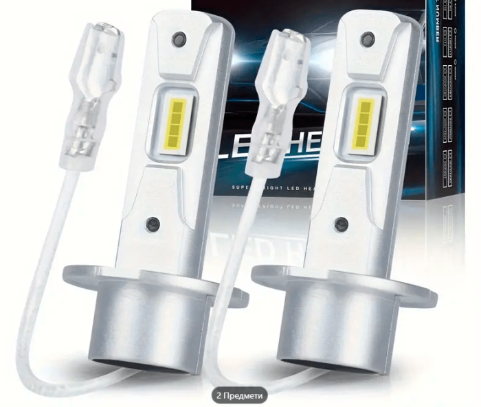 Автомобільні світлодіодні лампи з цоколем Н3 LED 60w 12V 12000 lm 6000k